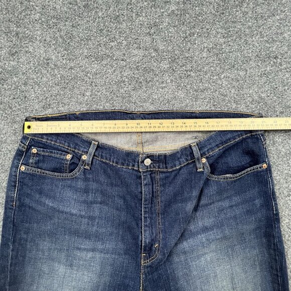 Levi’s 541 Athletic Taper Jeans Men’s 44x30 Dark Wash Blue Denim Zip Fly - Picture 4 of 7